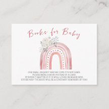 Boho Rainbow Baby Shower, libros para bebé