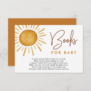 Tarjeta De Recepción Boho Ray de los Libros Sunshine para el bebé