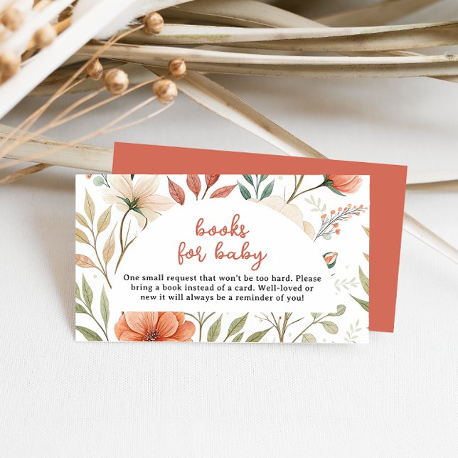 Tarjeta De Recepción Boho Rosado Rustic Wildflower Boys for Baby Girl (Subido por el creador)