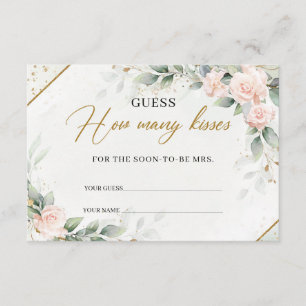 Tarjeta De Recepción Boho Rubor oro de eucalipto floral