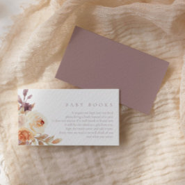 Tarjeta De Recepción Boho Rustic Fall Floral Boys For Baby