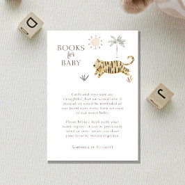 Tarjeta De Recepción Boho Safari Watercolor Baby Shower Libros Para Beb