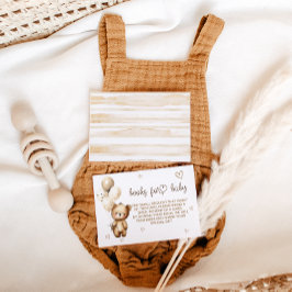 Tarjeta De Recepción Boho simple beige beige claro de solicitud de libr