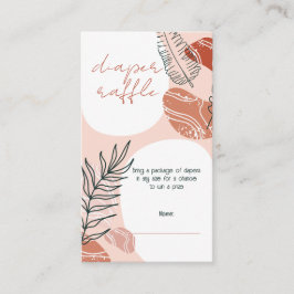 Tarjeta De Recepción Boho Southwest Desert Baby Shower Diaper Raffle