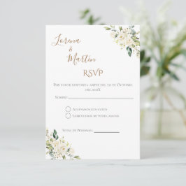 Tarjeta De Recepción Boho Spanish Wedding RSVP Card