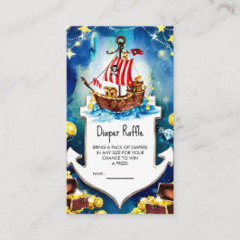 Tarjeta De Recepción Boho Treasure Pirate Baby Shower