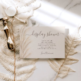 Tarjeta De Recepción Boho verano pampas césped acuarela ducha de pantal