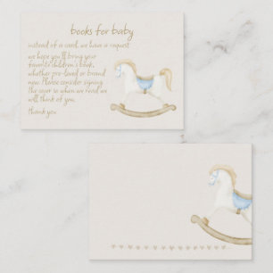 Tarjeta De Recepción Boho Vintage Rocse Horse Cowboy Baby Shower