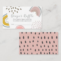 Boho Watermelon Baby Shower Diaper Raffle