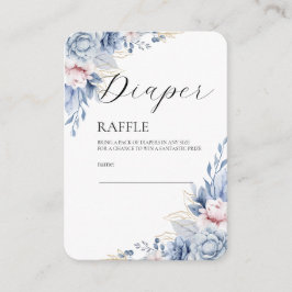 Tarjeta De Recepción Boho Wildflower Baby Shower Diaper Raffle Ticket