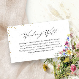 Tarjeta De Recepción Boho Wildflower Bridal Shower Wire Bien Insertar