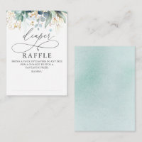 Boleto Baby Shower de Diaper Raffle Soft Greeneren