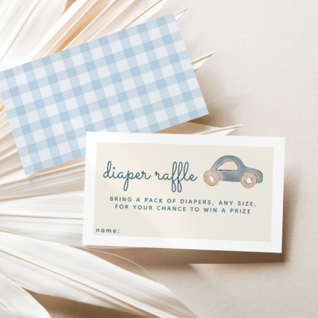 Tarjeta De Recepción Boleto de barro azul Baby Shower Diaper Raffle (Subido por el creador)