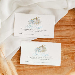 Tarjeta De Recepción Boleto de calabaza para niños Baby Shower Diaper R