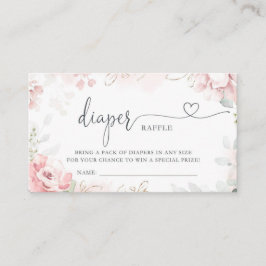 Tarjeta De Recepción Boleto de pañal de primavera