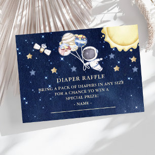 Tarjeta De Recepción Boleto de Raffle de Baby Shower Diaper para Niños