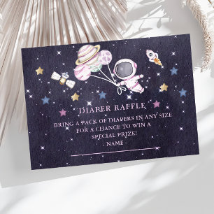 Tarjeta De Recepción Boleto de Raffle de Baby Shower Diaper para Niños