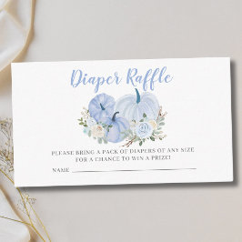 Tarjeta De Recepción Boleto de Raffle de Calabaza Pequeña Azul