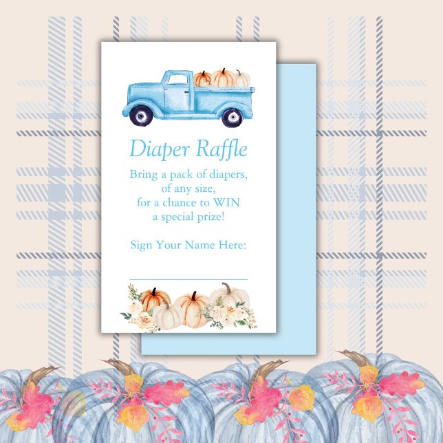 Tarjeta De Recepción Boleto de Raffle de Calabaza Pequeña de Blue Boy (Subido por el creador)
