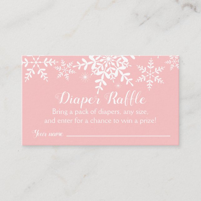 Tarjeta De Recepción Boleto de Raffle de Diaper Baby Shower con copas d (Anverso)