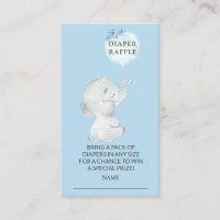 Boleto de Raffle de Dulce Elephant Baby Shower Dia