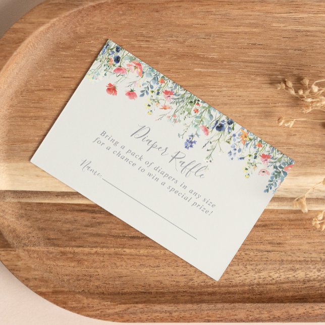 Tarjeta De Recepción Boleto de Raffle de Flor Silvestre Radiante Multic (Subido por el creador)