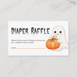 Tarjeta De Recepción Boleto de Raffle de la Calabaza Baby Shower de Hal