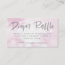 Boleto de Raffle de nevada de invierno con color d