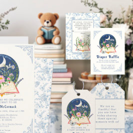 Tarjeta De Recepción Boleto de Raffle floral de mariposa floral del lib