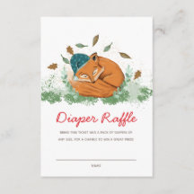 Boleto de Raffle Raffle de Fox Baby Shower