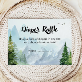 Tarjeta De Recepción Boleto de Raffle Raffle de Mountain