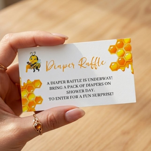 Tarjeta De Recepción Boleto de rifa de pañales Dulce Como Abeja (Subido por el creador)