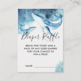 Tarjeta De Recepción Boleto de rifa de pañales para Baby Shower | Balle