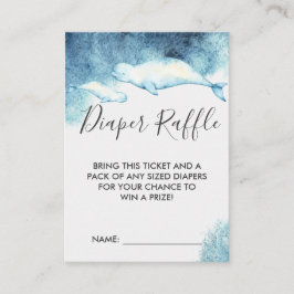 Tarjeta De Recepción Boleto de Rifa de Pañales para Baby Shower | Balle