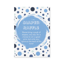 Boleto de rifa de pañales para Baby Shower de luna