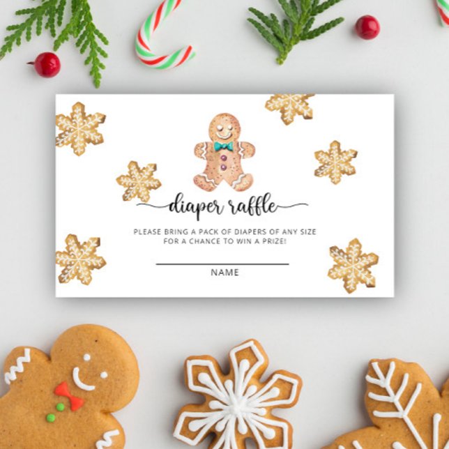 Tarjeta De Recepción boleto de rifa de pañales para galletas (Subido por el creador)