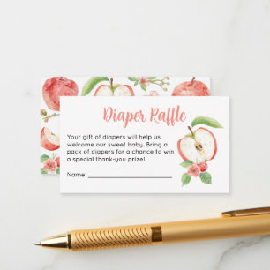 Tarjeta De Recepción Boleto de Rifra de Pañales para Baby Shower de Man