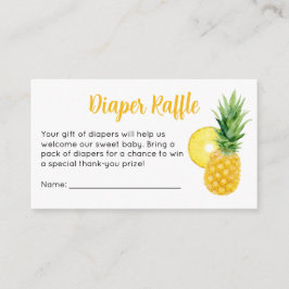 Tarjeta De Recepción Boleto de Rifra de Pañales para Baby Shower de Piñ