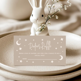 Tarjeta De Recepción Boleto de Rifra de Pañales Twinkle Twinkle Little