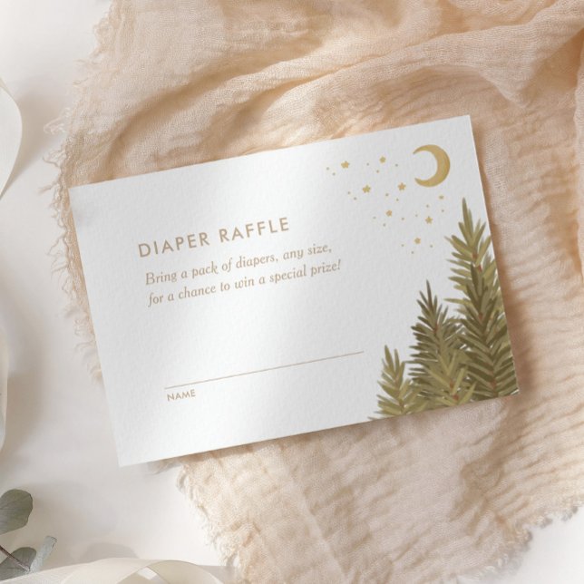Tarjeta De Recepción Boleto de Woodland Baby Shower Diaper Raffle (Subido por el creador)