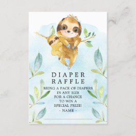 Tarjeta De Recepción Boleto eslovaco Baby Shower Diaper Raffle