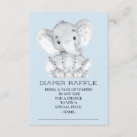 Boleto para elefantes gemelos Baby Shower Diaper R