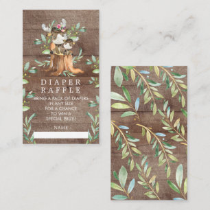 Tarjeta De Recepción Boleto para mamá y bebé Moose Baby Shower Diaper