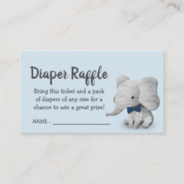 Tarjeta De Recepción Boleto para niños elefantes Baby Shower Diaper Raf