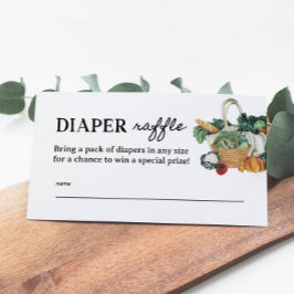 Tarjeta De Recepción Boletos de Baby Shower Diaper Creados Localmente