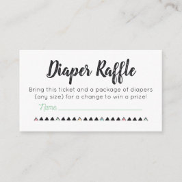 Tarjeta De Recepción Boletos de Diaper Raffle