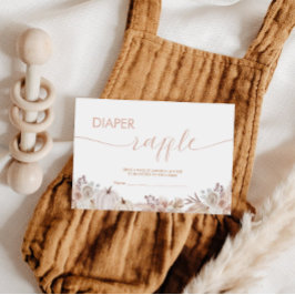 Tarjeta De Recepción Boletos de la Calabaza Baby Shower Diaper Raffle