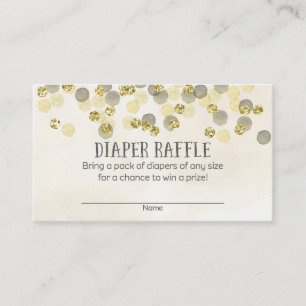 Tarjeta De Recepción Boletos de la rifa del pañal de Baby Shower del