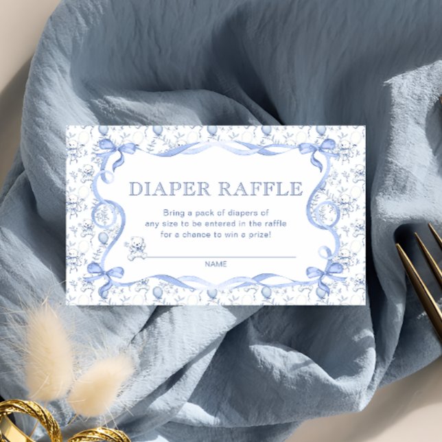Tarjeta De Recepción Boletos de Raffle de Baby Shower Diaper (Subido por el creador)