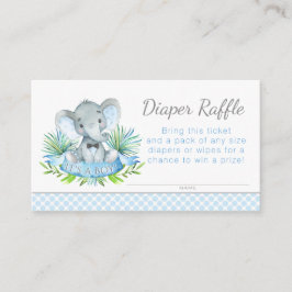 Tarjeta De Recepción Boletos de Rifa de Pañales de Elefante